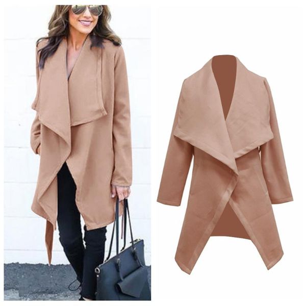 women's jackets coat women bandge solid turn-down collar long thicker outwear open jacket overcoat warm outerwear chaqueta mujer a8, Black;brown
women's jackets coat women bandge solid turn-down collar long thicker outwear open jacket overcoat warm outerwear chaqueta mujer a8, Black;brown