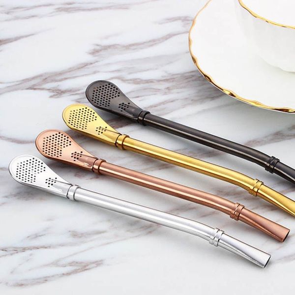 spoons stainless steel filter tea straws drinking straw spoon reusable tools washable bar accesso
spoons stainless steel filter tea straws drinking straw spoon reusable tools washable bar accesso
