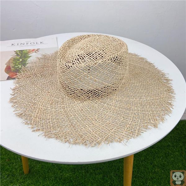 retro style frayed seaweed straw hat hollow out breathable sun women's summer outing protection beach beanies
retro style frayed seaweed straw hat hollow out breathable sun women's summer outing protection beach beanies