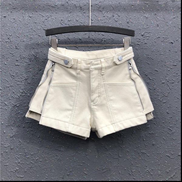 womens shorts woman high waist cotton a line wide leg short jeans korean style smoky gray female loose denim trousers, White;black
womens shorts woman high waist cotton a line wide leg short jeans korean style smoky gray female loose denim trousers, White;black