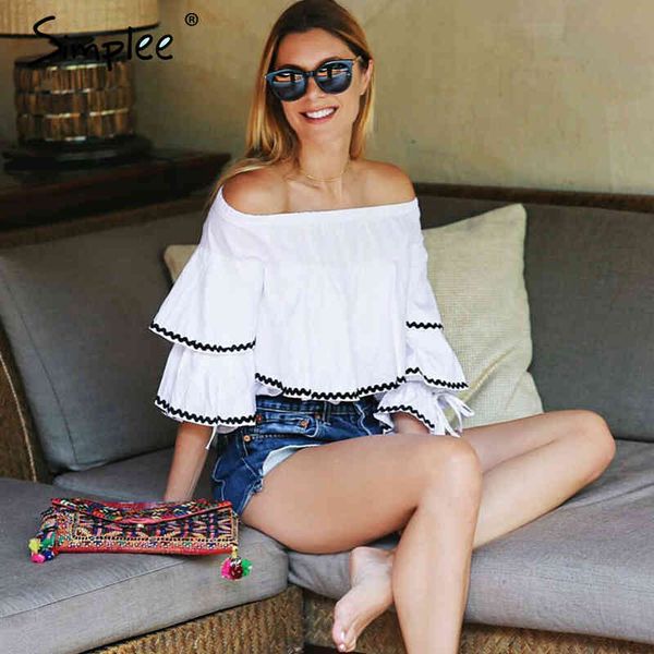 women's blouses & shirts simplee casual long sleeve blouse shirt women ruffle white chemise elastic cool blusas cold shoulder
women's blouses & shirts simplee casual long sleeve blouse shirt women ruffle white chemise elastic cool blusas cold shoulder