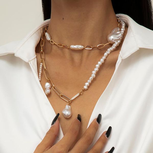 chokers asymmetry pearl choker necklace collar for women fashion pendnat 2021 wedding necklaces jewelry party gifts, Golden;silver
chokers asymmetry pearl choker necklace collar for women fashion pendnat 2021 wedding necklaces jewelry party gifts, Golden;silver