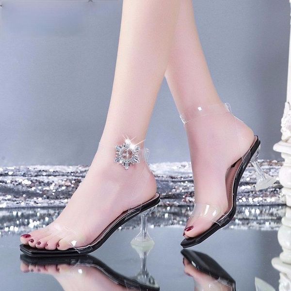 sandals 2021 square toe summer women fashion transparent spike heels thin high heel buckle strap party dress ladies shoes, Black
sandals 2021 square toe summer women fashion transparent spike heels thin high heel buckle strap party dress ladies shoes, Black