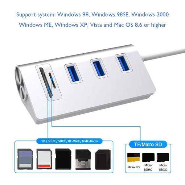 hubs vktech pc hub usb aluminum 3.0 high speed multi ports splitter tf card reader for lapdeskaccessories
hubs vktech pc hub usb aluminum 3.0 high speed multi ports splitter tf card reader for lapdeskaccessories