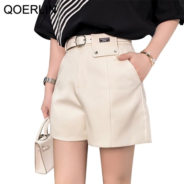 belt women shorts plus size s-3xl a-line pocket wide leg casual all-match black spring summer 210601, White;black
belt women shorts plus size s-3xl a-line pocket wide leg casual all-match black spring summer 210601, White;black