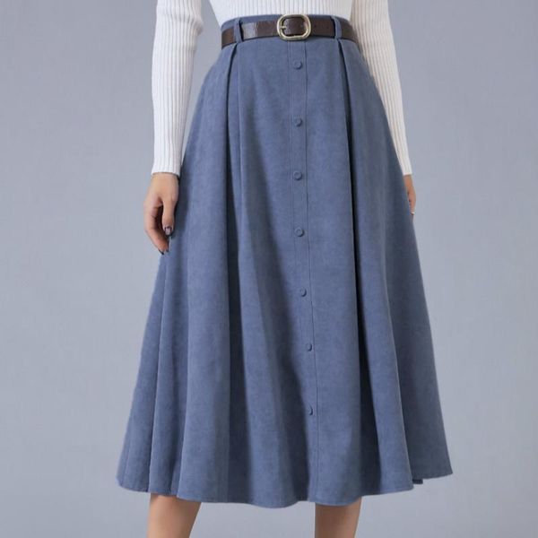 skirts skirt women long pleated spring autumn high waist single breasted belt woman vintage elegant velvet female casual, Black
skirts skirt women long pleated spring autumn high waist single breasted belt woman vintage elegant velvet female casual, Black