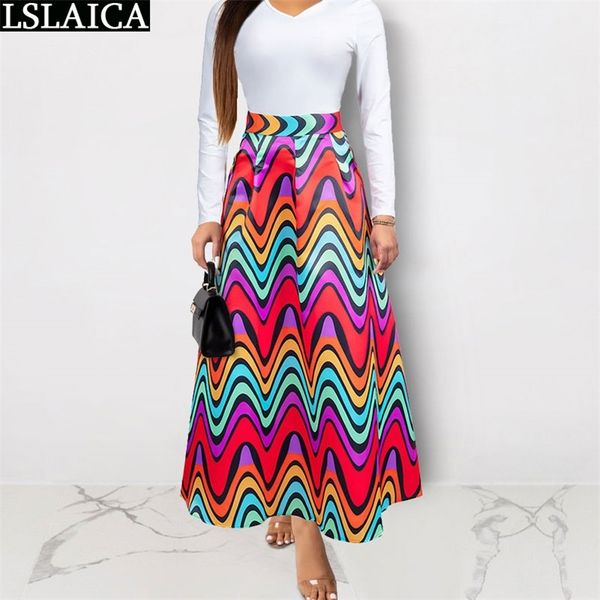 fashion iridescent long skirt high waist plus size s-2xl print casual elegant wild women s beach holiday ladies 210515, Black
fashion iridescent long skirt high waist plus size s-2xl print casual elegant wild women s beach holiday ladies 210515, Black