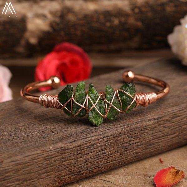 charm bracelets wire wrapped crystal chip beads beauty natural green quartz point open cuff bangles for women jewelry, Golden;silver
charm bracelets wire wrapped crystal chip beads beauty natural green quartz point open cuff bangles for women jewelry, Golden;silver