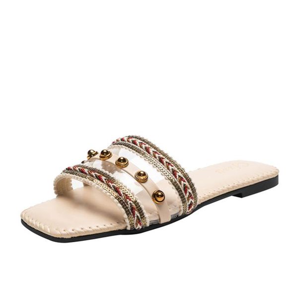 slippers women's shoes summer ethnic style transparent flat-bottom solid color casual flat-heeled, Black
slippers women's shoes summer ethnic style transparent flat-bottom solid color casual flat-heeled, Black
