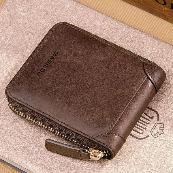 wallets men's vintage oil wax leather short wallet small genuine men zipper male multifunction slim coin purse1, Red;black
wallets men's vintage oil wax leather short wallet small genuine men zipper male multifunction slim coin purse1, Red;black