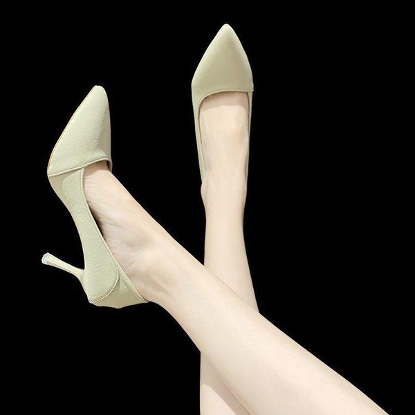 dress shoes women spring autumn thin heels pointed toe work high ladies 5.5cm office lady ol leather pumps, Black
dress shoes women spring autumn thin heels pointed toe work high ladies 5.5cm office lady ol leather pumps, Black
