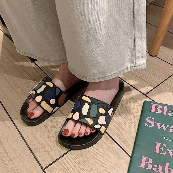 slippers lisapie women summer fashion flat sandals home outer wear slides mixed colors shallow med beach shoes, Black
slippers lisapie women summer fashion flat sandals home outer wear slides mixed colors shallow med beach shoes, Black