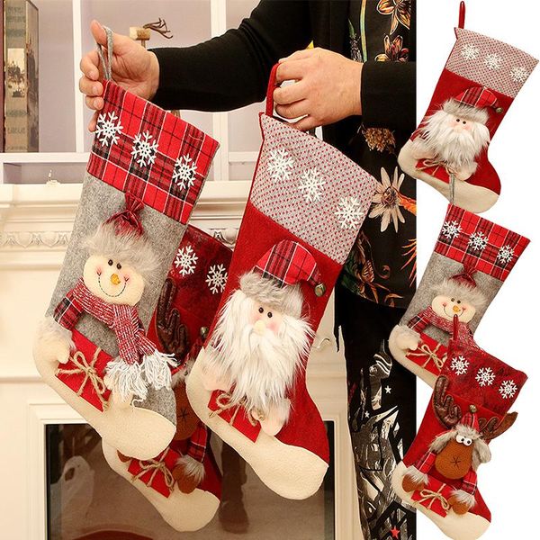 christmas decorations stockings socks with snowman santa elk printing xmas candy gift bag fireplace tree decoration year gifts
christmas decorations stockings socks with snowman santa elk printing xmas candy gift bag fireplace tree decoration year gifts