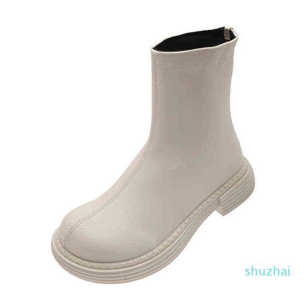 leather boots casual thick heel highwomen waterproof short tube shoes fashion solid color imitation, Black
leather boots casual thick heel highwomen waterproof short tube shoes fashion solid color imitation, Black