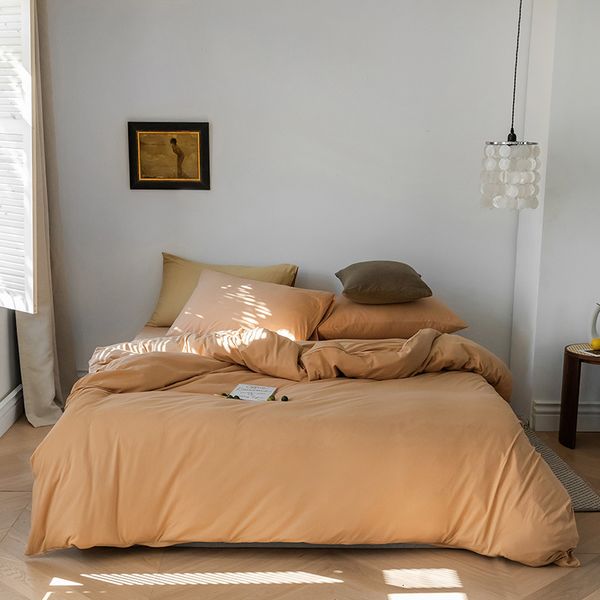 caramel chicken yellow fitted sheet japane simple pure pigmented cotton knitted three or four piece set
caramel chicken yellow fitted sheet japane simple pure pigmented cotton knitted three or four piece set
