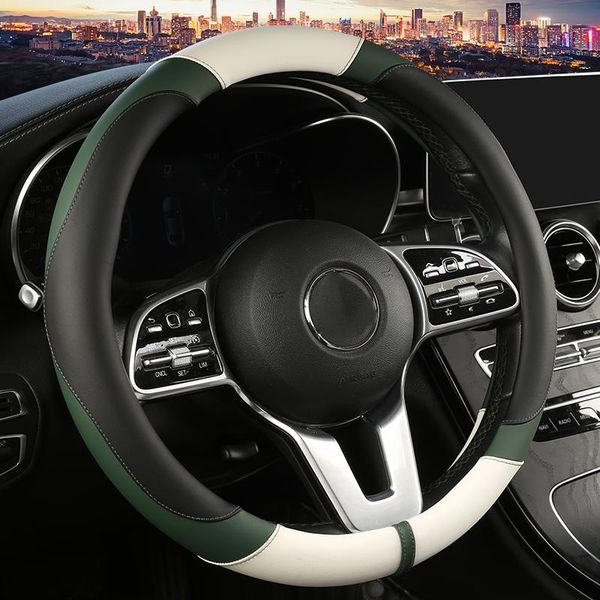 steering wheel covers 38cm car cover anti slip leather cars wheels breathable hand stitching steering-wheel car-stying universal
steering wheel covers 38cm car cover anti slip leather cars wheels breathable hand stitching steering-wheel car-stying universal