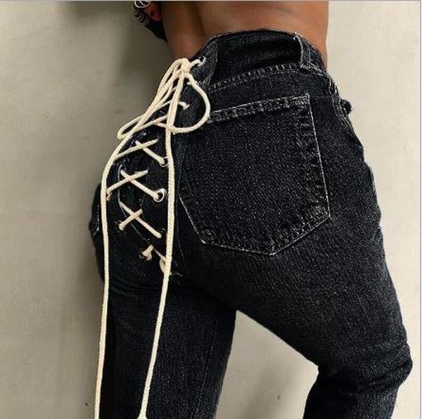 girl 2021 women jeans autumn and winter fashion hip-hop denim female slim fit all-match creative strappy women's pants & capris, Black;white
girl 2021 women jeans autumn and winter fashion hip-hop denim female slim fit all-match creative strappy women's pants & capris, Black;white