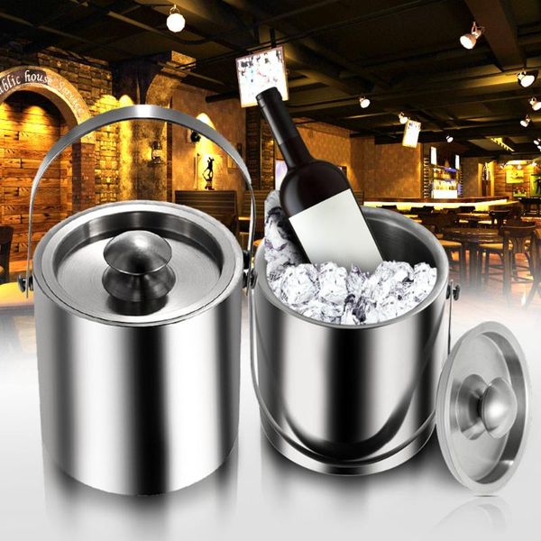 ice buckets and coolers 3l bilayer stainless steel insulation bucket wine cold barrel utensils with lid portable handle
ice buckets and coolers 3l bilayer stainless steel insulation bucket wine cold barrel utensils with lid portable handle