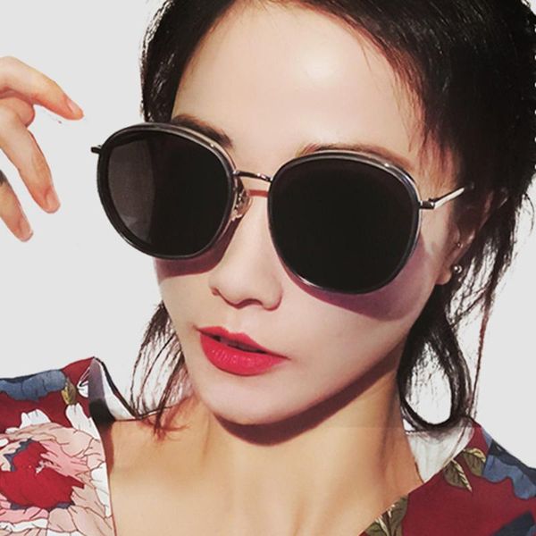 sunglasses fashion ladies round oversized women brand designer metal frame sun glasses female street beat eyewear uv400, White;black
sunglasses fashion ladies round oversized women brand designer metal frame sun glasses female street beat eyewear uv400, White;black