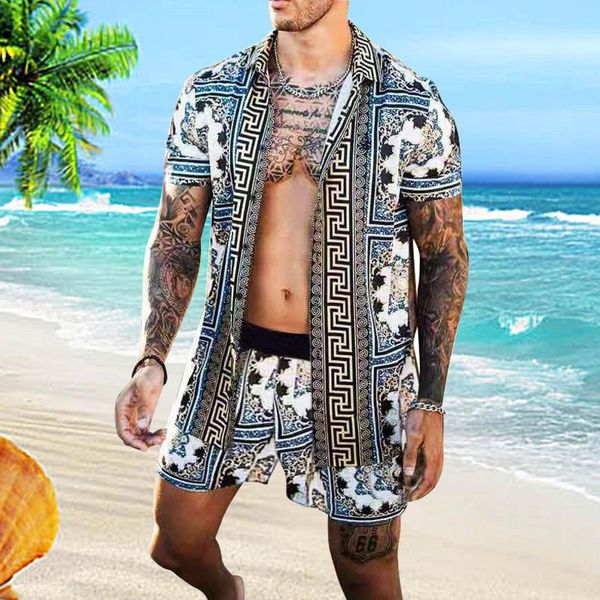 men's tracksuits men hawaiian shirt sets fashion printing 2021 summer short sleeve button beach shorts streetwear casual mens suit 2 pi, Gray
men's tracksuits men hawaiian shirt sets fashion printing 2021 summer short sleeve button beach shorts streetwear casual mens suit 2 pi, Gray