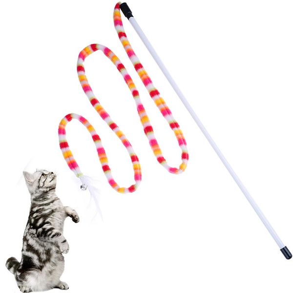cat toys funny toy kitten pet stick teaser rainbow interactive play wand with feather
cat toys funny toy kitten pet stick teaser rainbow interactive play wand with feather