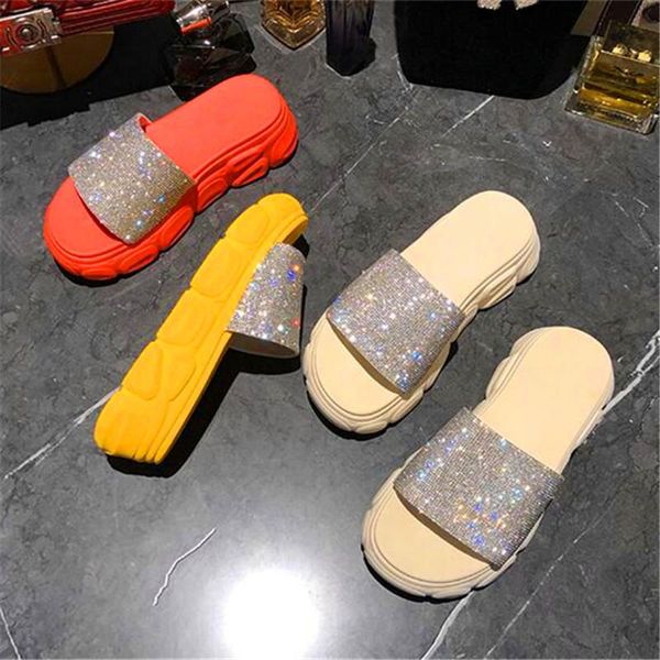 slippers s thick bottom increased female summer fashion bright diamond sandals and worn, Black
slippers s thick bottom increased female summer fashion bright diamond sandals and worn, Black
