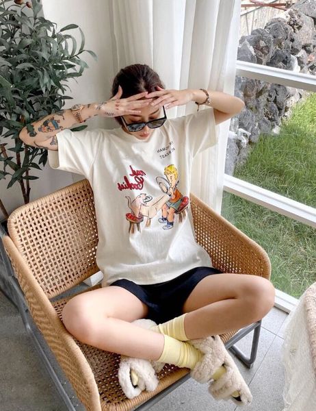 summer fashion ss21 outdoor ladies short-sleeved t shirt, loose and comfortable cotton street dance printed design,, White;black
summer fashion ss21 outdoor ladies short-sleeved t shirt, loose and comfortable cotton street dance printed design,, White;black