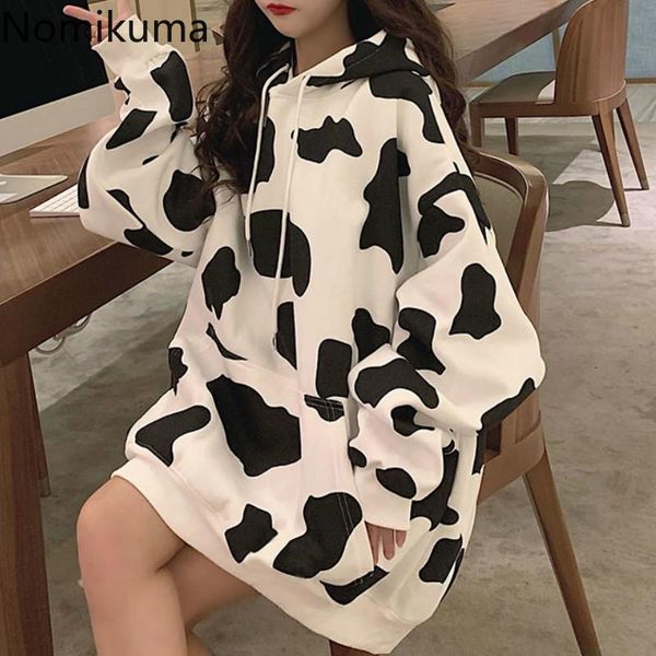 women's hoodies & sweatshirts nomikuma contrast color printed casual loose sweatshirt women korean bf style long sleeve hooded autumn c, Black
women's hoodies & sweatshirts nomikuma contrast color printed casual loose sweatshirt women korean bf style long sleeve hooded autumn c, Black