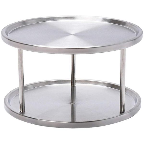 stainless steel lazy susan turntable revolving swivel kitchen workshelf organizer tablestand spice rack storage & organization
stainless steel lazy susan turntable revolving swivel kitchen workshelf organizer tablestand spice rack storage & organization