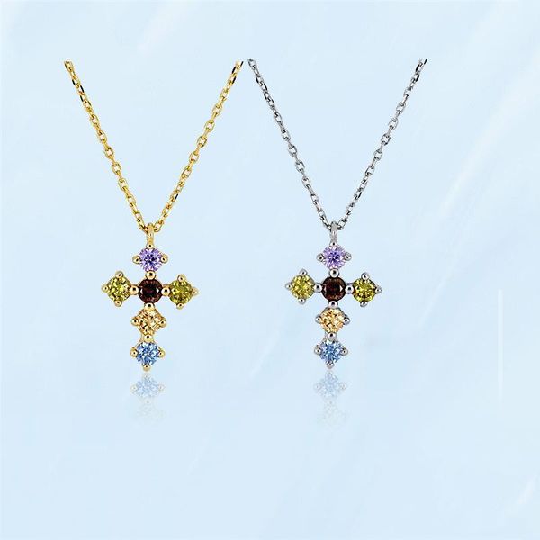 pendant necklaces women men fashion fine long cross colorful crystal necklace couples vintage gothic accessories, Silver
pendant necklaces women men fashion fine long cross colorful crystal necklace couples vintage gothic accessories, Silver