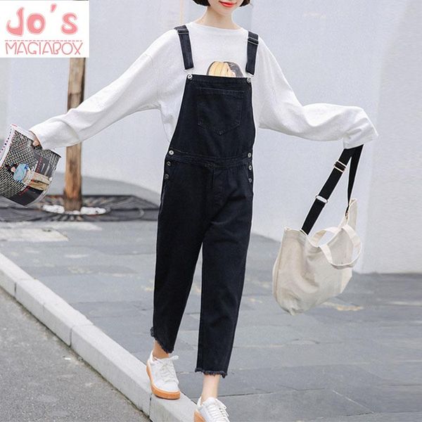 women's jumpsuits & rompers women jumpsuit denim overalls korean loose black female casual jeans sleeveless ankle-length bib pants with, Black;white
women's jumpsuits & rompers women jumpsuit denim overalls korean loose black female casual jeans sleeveless ankle-length bib pants with, Black;white