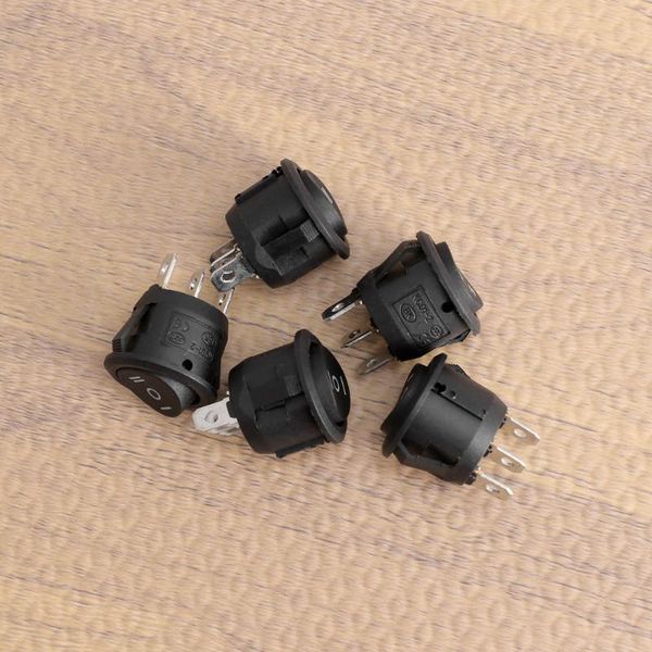 smart home control 5 pcs 3 23mm car round rocker switches single pole double throw push buttons (black)
smart home control 5 pcs 3 23mm car round rocker switches single pole double throw push buttons (black)