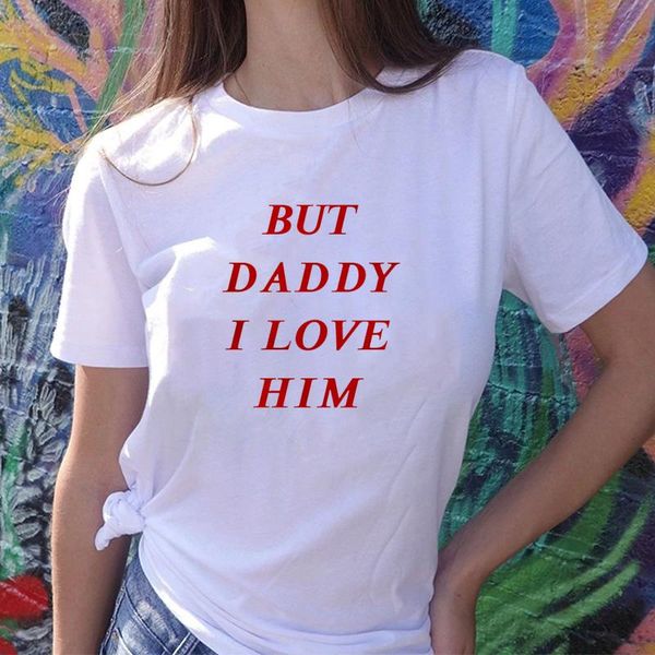 summer women but daddy i love him letter printing short-sleeve harajuku t-shirts for hipster clothing women's t-shirt, White
summer women but daddy i love him letter printing short-sleeve harajuku t-shirts for hipster clothing women's t-shirt, White