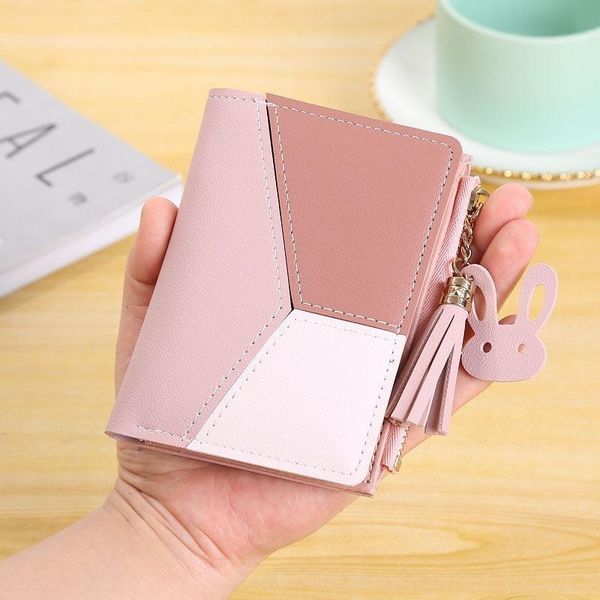 wallets korean version 2 pu short three color contrast leather coin purse wallet women, Red;black
wallets korean version 2 pu short three color contrast leather coin purse wallet women, Red;black