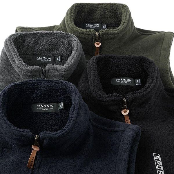 men's vests large size clothing s-5xl men fleece vest jacket 2021 spring windproof casual warm coat winter jackets, Black;white
men's vests large size clothing s-5xl men fleece vest jacket 2021 spring windproof casual warm coat winter jackets, Black;white