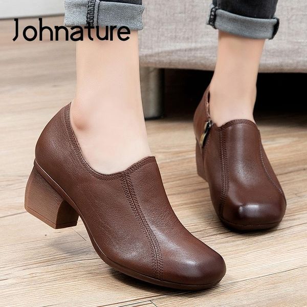johnature pumps women shoes genuine leather 2021 retro spring/autumn zip round toe high heels handmade concise ladies dress, Black
johnature pumps women shoes genuine leather 2021 retro spring/autumn zip round toe high heels handmade concise ladies dress, Black