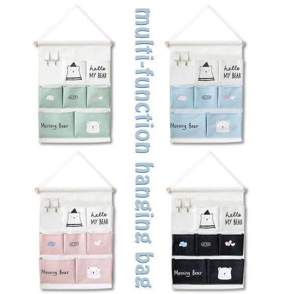 storage boxes & bins 7 pocket household daily cute cartoon wall-mounted bag multi-functional sundries foldable hanging
storage boxes & bins 7 pocket household daily cute cartoon wall-mounted bag multi-functional sundries foldable hanging