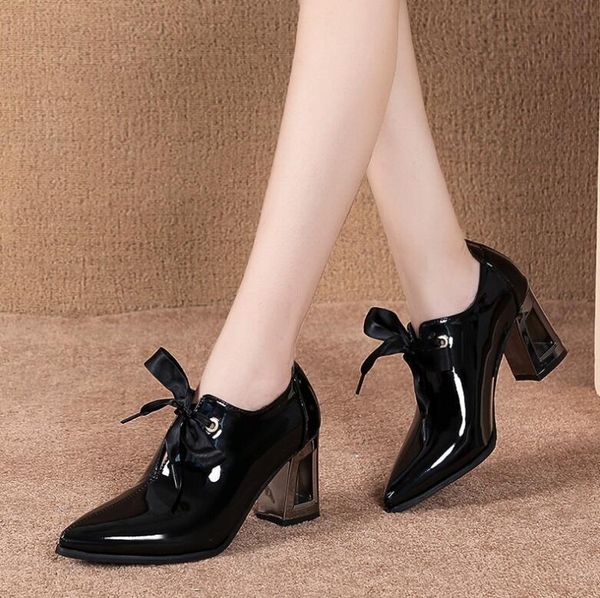 dress shoes 2021 spring women pointed toe lace up high heels dres patent leather bare boots black botas mujer
dress shoes 2021 spring women pointed toe lace up high heels dres patent leather bare boots black botas mujer