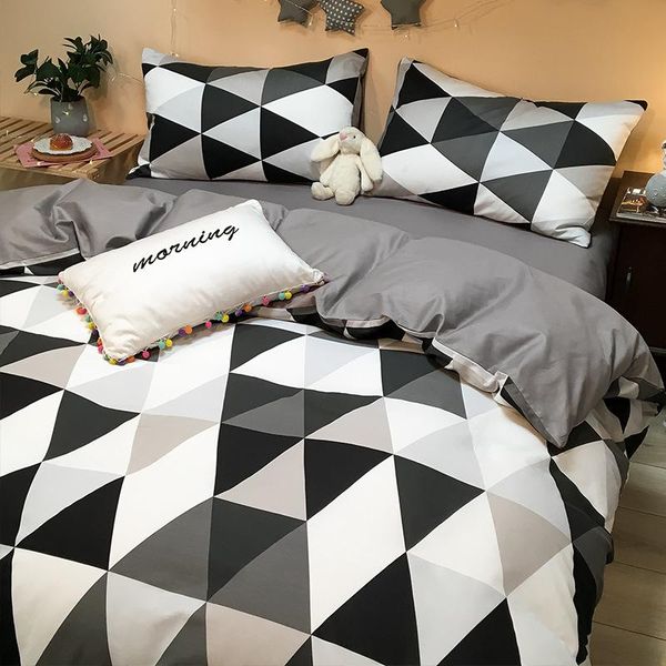 nordic style bedding set black and white plaid duvet cover 240x220 single double king quilt covers sets bedclothes 3/4pcs
nordic style bedding set black and white plaid duvet cover 240x220 single double king quilt covers sets bedclothes 3/4pcs
