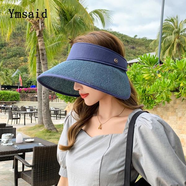 summer sun hat for women fashion all-match breathable empty straw foldable wide brim anti-uv beach caps hats, Blue;gray
summer sun hat for women fashion all-match breathable empty straw foldable wide brim anti-uv beach caps hats, Blue;gray