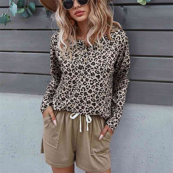 fashion home set summer leopard print stitching long sleeve women's casual two piece sets holiday style casual suit 210508, White
fashion home set summer leopard print stitching long sleeve women's casual two piece sets holiday style casual suit 210508, White