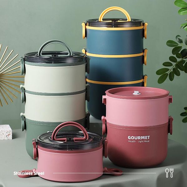 dinnerware sets stainless steel lunch box leak-proof portable insulated student school multi-layer tableware bento container storage
dinnerware sets stainless steel lunch box leak-proof portable insulated student school multi-layer tableware bento container storage