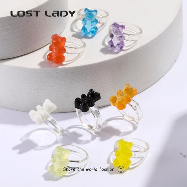 lost lady cute candy color bear rings retro cartoon animals resin ring for women girls fashion jewelry gift accessories cluster, Golden;silver
lost lady cute candy color bear rings retro cartoon animals resin ring for women girls fashion jewelry gift accessories cluster, Golden;silver