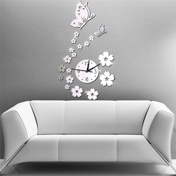 wall clocks butterfly flower mirror modern design art self-adhesive 3d diy clock living room house decor hanging watches
wall clocks butterfly flower mirror modern design art self-adhesive 3d diy clock living room house decor hanging watches