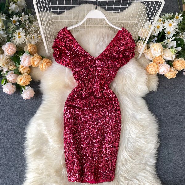 women summer fashion shiny sequins banquet party dress ladies v neck backless sleeve slim high waist wrap dresses 2022, Black;gray
women summer fashion shiny sequins banquet party dress ladies v neck backless sleeve slim high waist wrap dresses 2022, Black;gray