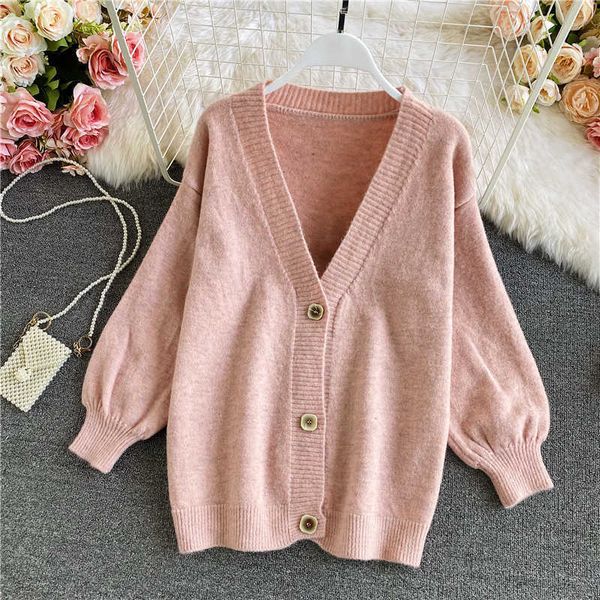 ly varey lin winter women cardigan femme long sleeve v-neck solid loose sweaters female all match casual knit 210526, White
ly varey lin winter women cardigan femme long sleeve v-neck solid loose sweaters female all match casual knit 210526, White