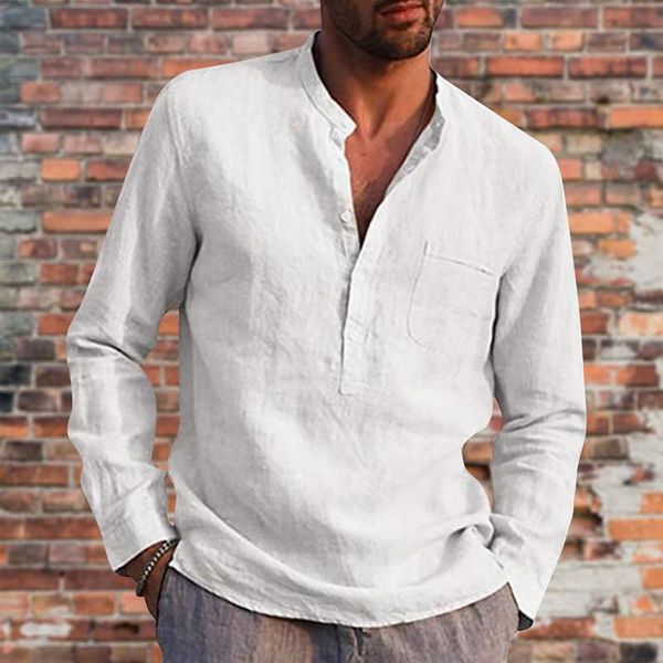 men's casual shirts 2021 cotton long sleeve mens spring autumn striped slim fit stand collar shirt male clothes plus size xxxl, White;black
men's casual shirts 2021 cotton long sleeve mens spring autumn striped slim fit stand collar shirt male clothes plus size xxxl, White;black