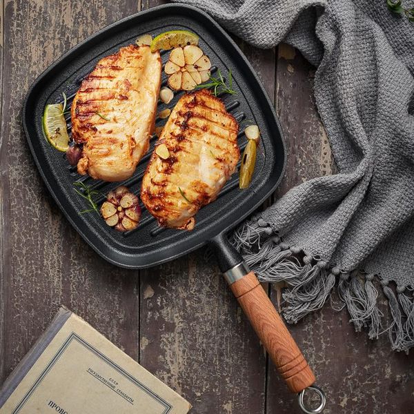 pans cast iron wooden handle frying pan striped steak pot thickened pure pig non-stick healthy uncoated
pans cast iron wooden handle frying pan striped steak pot thickened pure pig non-stick healthy uncoated