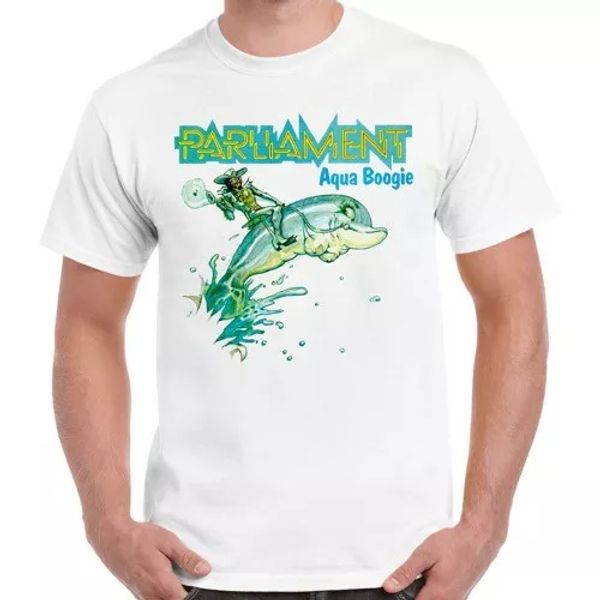 parliament aqua boogie 70s funk soul retro t shirt 167, White;black 
parliament aqua boogie 70s funk soul retro t shirt 167, White;black