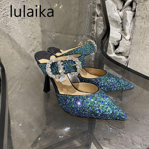 summer colorful crystal sequins bling design thin heels pointed toe party fashion leather women slipper dress shoes, Black
summer colorful crystal sequins bling design thin heels pointed toe party fashion leather women slipper dress shoes, Black